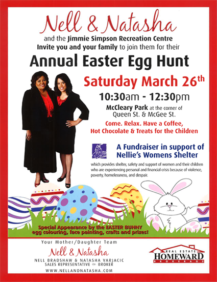 Nell & Natasha Easter Egg Hunt poster